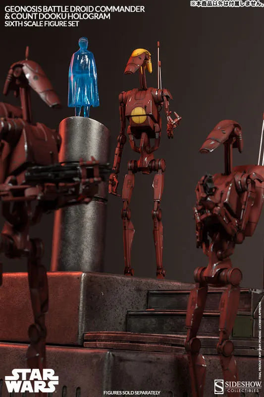 Militaries Of Star Wars - Geonosis Infantry Battle Droid Commanderㅤ – Sideshow Collectibles – ActionFigure Brasil