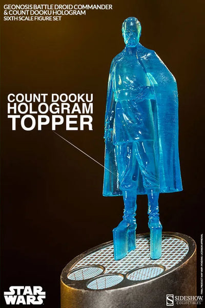 Militaries Of Star Wars - Geonosis Infantry Battle Droid Commanderㅤ – Sideshow Collectibles – ActionFigure Brasil — embalagem