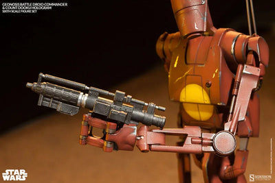 Militaries Of Star Wars - Geonosis Infantry Battle Droid Commanderㅤ – Sideshow Collectibles – ActionFigureBrasil — iluminação de estúdio