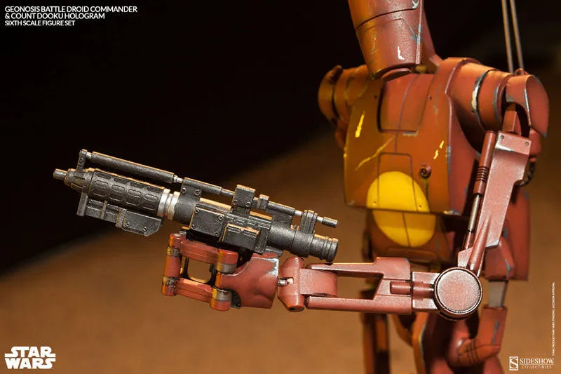 Militaries Of Star Wars - Geonosis Infantry Battle Droid Commanderㅤ – Sideshow Collectibles – ActionFigure Brasil