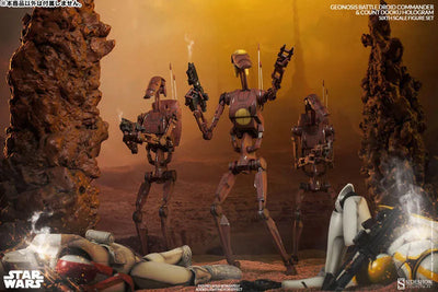 Militaries Of Star Wars - Geonosis Infantry Battle Droid Commanderㅤ – Sideshow Collectibles – ActionFigureBrasil — detalhe do produto