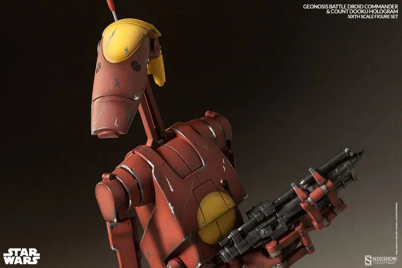 Militaries Of Star Wars - Geonosis Infantry Battle Droid Commanderㅤ – Sideshow Collectibles – ActionFigure Brasil