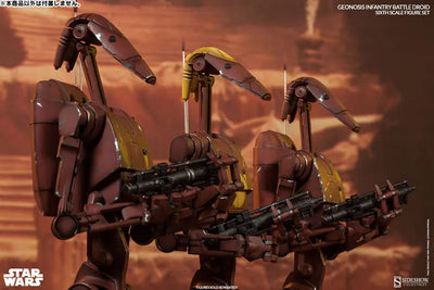 Militaries Of Star Wars - Geonosis Infantry Battle Droid (Set Of 2)ㅤ – Sideshow Collectibles – ActionFigureBrasil — ângulo diferente