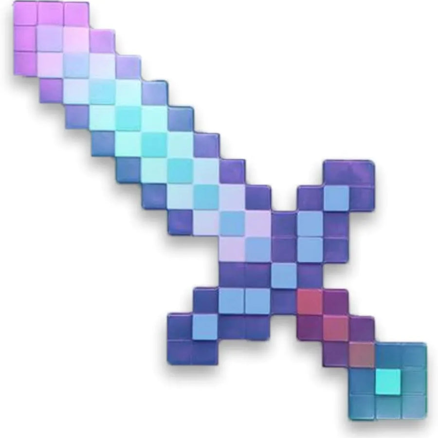 Minecraft - Diamond Sword - Metallic Ver. - 50cm (FuRyu)ㅤ – FuRyu – ActionFigureBrasil