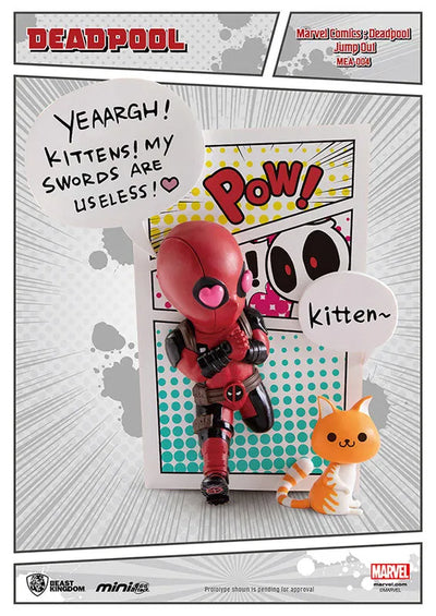 Mini Egg Attack "Marvel Comics" "Deadpool" Series 1 Deadpool (Jump Out 4th Wall)ㅤ – Beast Kingdom – ActionFigure Brasil