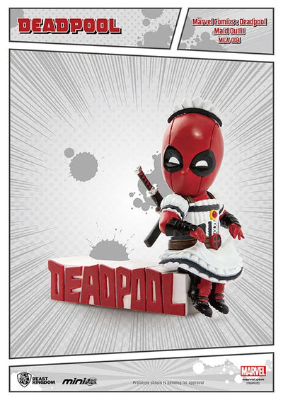 Mini Egg Attack "Marvel Comics" "Deadpool" Series 1 Deadpool (Servant)ㅤ – Beast Kingdom – ActionFigure Brasil — ângulo diferente