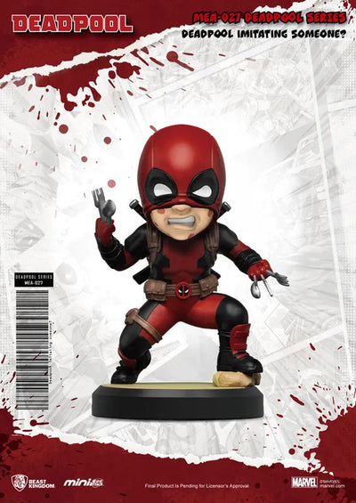 Mini Egg Attack "Marvel Comics" "Deadpool" Series 2 Set of 7ㅤ – Beast Kingdom – ActionFigure Brasil — com base expositora