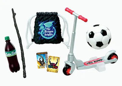 Miniature - My Childhood Room - Puchi Sample Series - Pencil Case - Sewing Box - Game Console - Bed -  Plastic Model - School Bag - Scooter - Telescope (Re-Ment)ㅤ – Re-Ment – ActionFigureBrasil — com base expositora