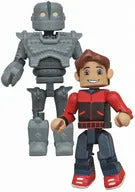 Minimates - The Iron Giant: Hogarth Hughes & The Iron Giant 2PKㅤ – Art Asylum – ActionFigure Brasil