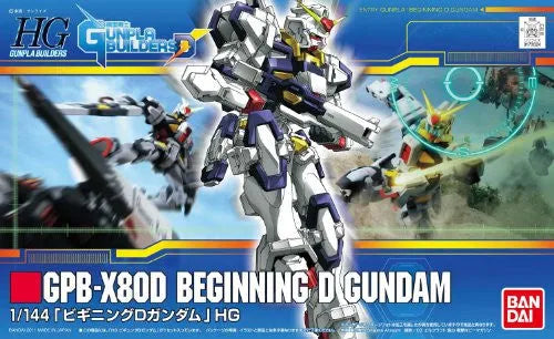Model Suit Gunpla Senshi Gunpla Builders Beginning D - GPB-X80D Beginning D Gundam - HGGB 08 - 1/144 (Bandai)ㅤ – Bandai – ActionFigure Brasil