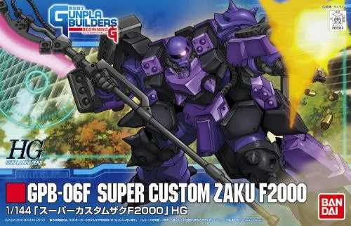 Model Suit Gunpla Senshi Gunpla Builders Beginning G - GPB-06F Super Custom Zaku F2000 - HGGB 03 - 1/144 (Bandai)ㅤ – Bandai – ActionFigureBrasil