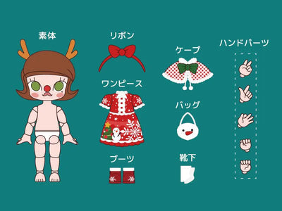 MOLLY Christmas Reindeer Action Figureㅤ – POPMART – ActionFigureBrasil — embalagem