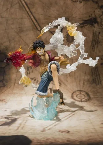 Monkey D Luffy | Battle Version | Figuarts ZEROㅤ – Bandai – ActionFigure Brasil — com base expositora
