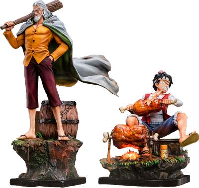 Monkey D. Luffy & Silvers Reyleigh – Jimei Palace – ActionFigure Brasil — acessórios