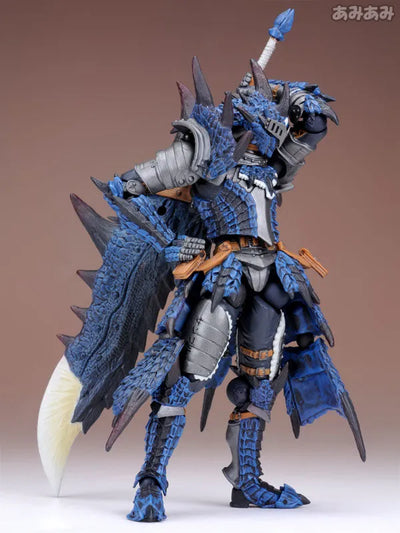 Monster Hunter - Hunter - Revoltech #123EX - Azure (Kaiyodo, Union Creative International Ltd)ㅤ – Kaiyodo – ActionFigureBrasil — ambientada