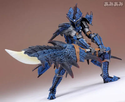 Monster Hunter - Hunter - Revoltech #123EX - Azure (Kaiyodo, Union Creative International Ltd)ㅤ – Kaiyodo – ActionFigureBrasil — com base expositora
