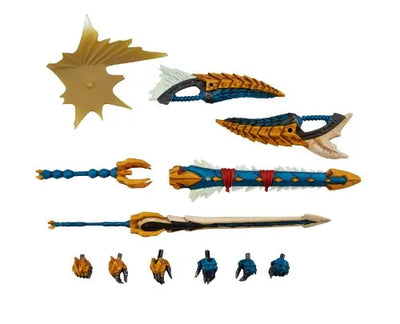 Monster Hunter - Hunter - Revoltech #133 - Jinouga Series (Kaiyodo)ㅤ – Kaiyodo – ActionFigureBrasil — com base expositora