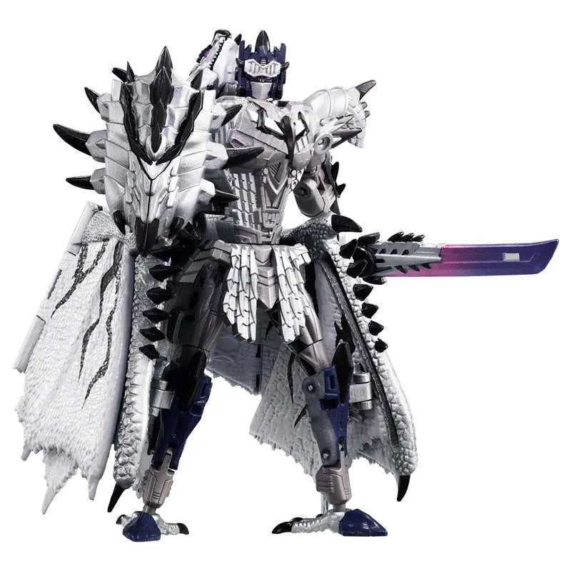 Monster Hunter - Transformers - Convoy - Liolaeus - Synergenex - Silver Liolaeus Prime (Takara Tomy)ㅤ – Takara Tomy – ActionFigure Brasil