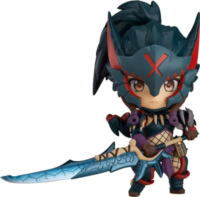 Monster Hunter World - Hunter - Nendoroid #1284 - Female Nargacuga Alpha Armor Ver. (Good Smile Company)ㅤ – Capcom – ActionFigure Brasil