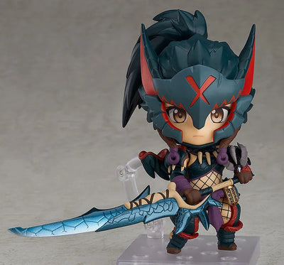 Monster Hunter World - Hunter - Nendoroid #1284 - Female Nargacuga Alpha Armor Ver. (Good Smile Company)ㅤ – Capcom – ActionFigureBrasil — ângulo diferente