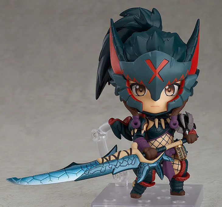 Monster Hunter World - Hunter - Nendoroid #1284 - Female Nargacuga Alpha Armor Ver. (Good Smile Company)ㅤ – Capcom – ActionFigure Brasil