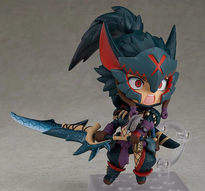 Monster Hunter World - Hunter - Nendoroid #1284 - Female Nargacuga Alpha Armor Ver. (Good Smile Company)ㅤ – Capcom – ActionFigure Brasil — acessórios