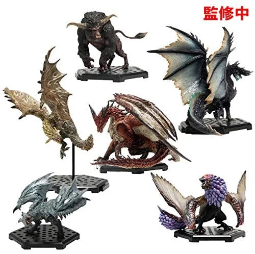Monster Hunter World - Liolaeus - Lioleia - Rajang - Albatrion - Bazelgeuse - Safi'jiiva - Capcom Figure Builder - Monster Hunter Standard Model Plus Vol.18 - Rare Species - Full Set (Capcom)ㅤ – Capcom – ActionFigure Brasil