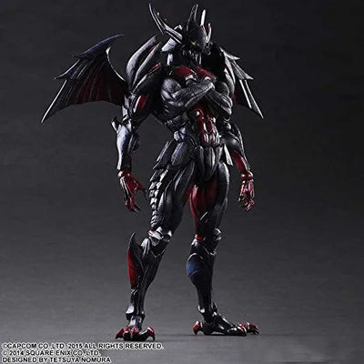 Monster Hunter X - Hunter - Play Arts Kai - Variant Play Arts Kai - Diablos Armor (Square Enix)ㅤ – Square Enix – ActionFigureBrasil — com base expositora
