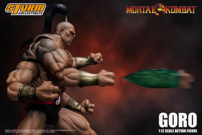 Mortal Kombat 1/12 Action Figure Goroㅤ – Storm Collectibles – ActionFigureBrasil — iluminação de estúdio