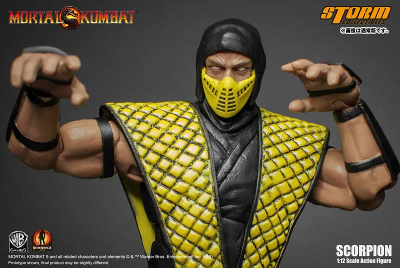 Mortal Kombat 1/12 Action Figure VS Series: Klassic Scorpionㅤ – Storm Collectibles – ActionFigureBrasil