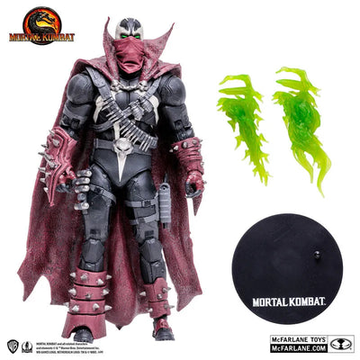 "Mortal Kombat" Action Figure 7 Inch Commando Spawnㅤ – McFarlane Toys – ActionFigureBrasil — com base expositora