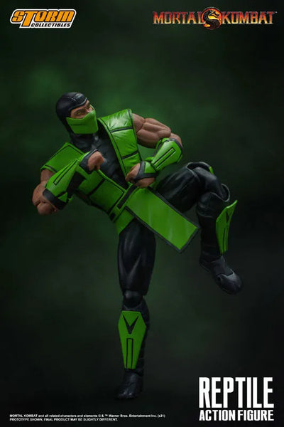Mortal Kombat Action Figure Reptileㅤ – Storm Collectibles – ActionFigureBrasil — iluminação de estúdio
