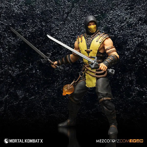 Mortal Kombat X - 12 Inch Action Figure Series: Scorpionㅤ – Mezco – ActionFigureBrasil