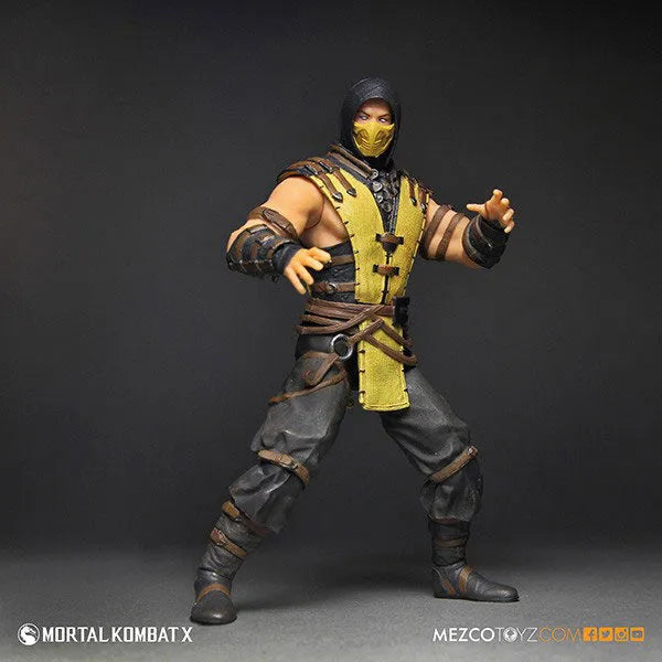Mortal Kombat X - 12 Inch Action Figure Series: Scorpionㅤ – Mezco – ActionFigureBrasil