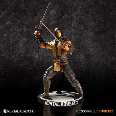 Mortal Kombat X - 3.75 Inch Action Figure: Scorpionㅤ – Mezco – ActionFigure Brasil — ângulo diferente