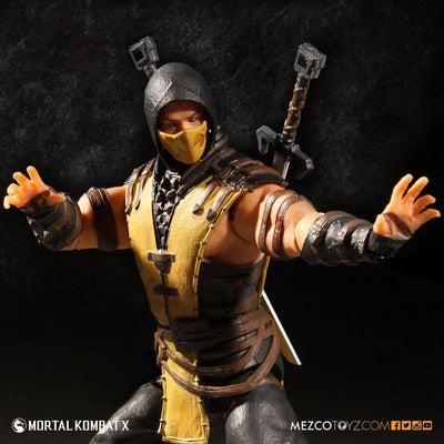 Mortal Kombat X - 3.75 Inch Action Figure: Scorpionㅤ – Mezco – ActionFigure Brasil — detalhe do produto