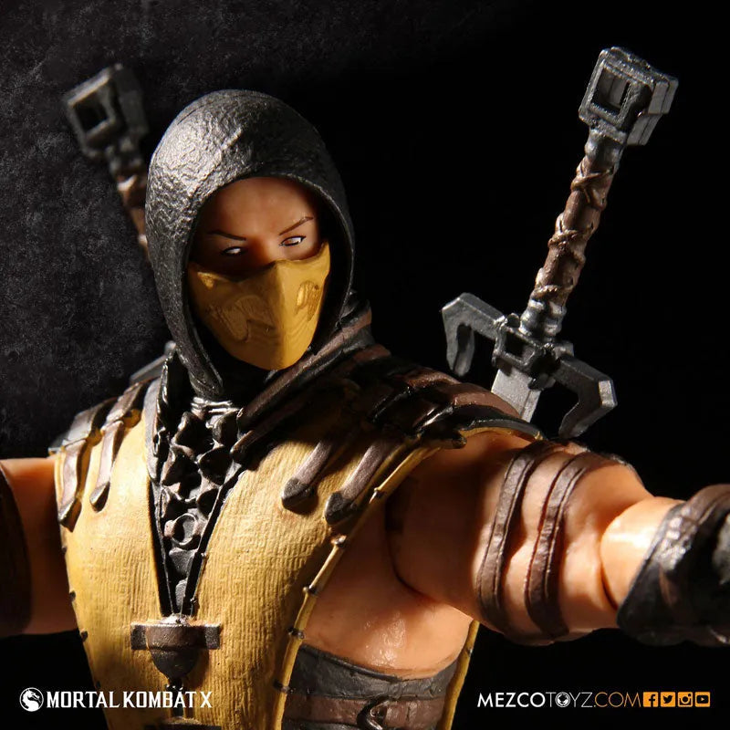 Mortal Kombat X - 3.75 Inch Action Figure: Scorpionㅤ – Mezco – ActionFigure Brasil