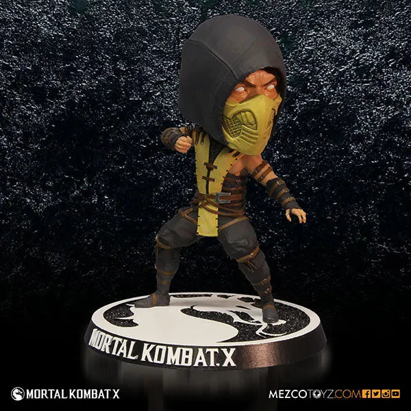 Mortal Kombat X - 6inch Bobble Head: Scorpionㅤ – Mezco – ActionFigure Brasil