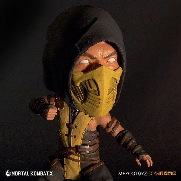 Mortal Kombat X - 6inch Bobble Head: Scorpionㅤ – Mezco – ActionFigure Brasil