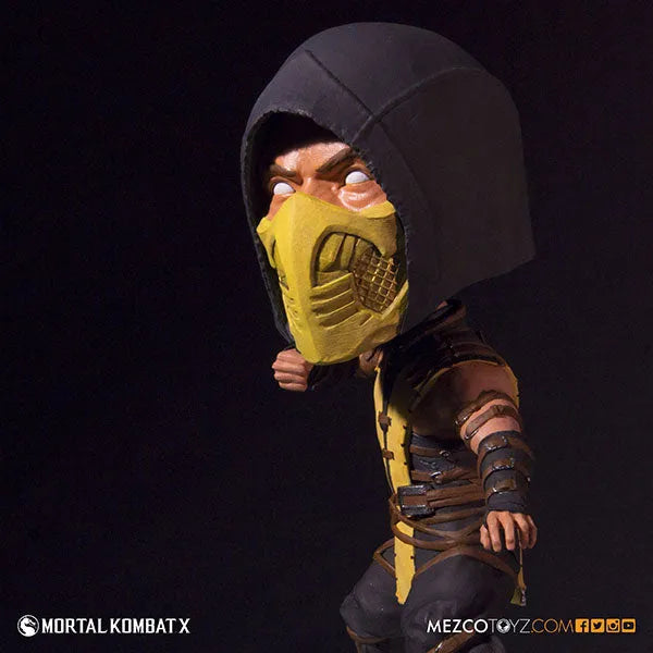 Mortal Kombat X - 6inch Bobble Head: Scorpionㅤ – Mezco – ActionFigure Brasil