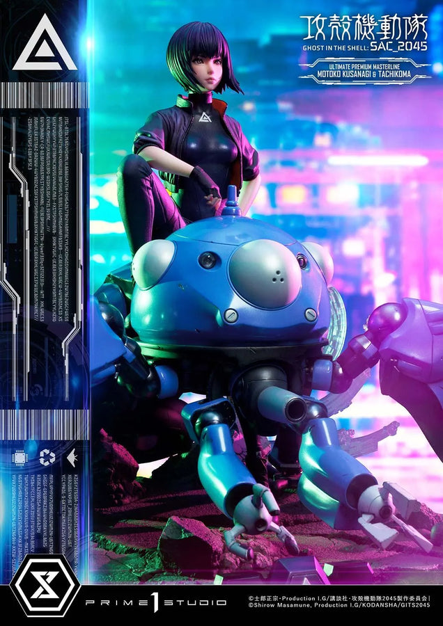 Motoko Kusanagi & Tachikoma (Bonus Version) Ghost in the Shell: SAC_2045 – Prime1Studio – ActionFigure Brasil