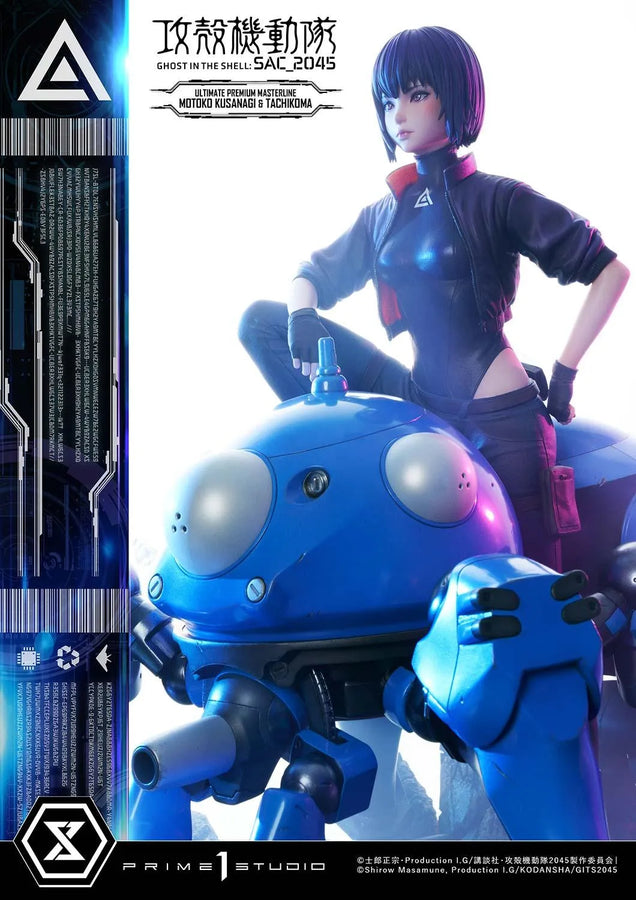 Motoko Kusanagi & Tachikoma (Bonus Version) Ghost in the Shell: SAC_2045 – Prime1Studio – ActionFigure Brasil