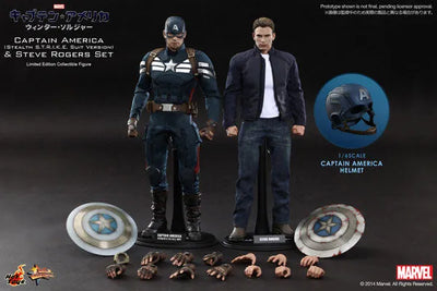 Movie Masterpiece 1/6 Captain America (Stealth Suit Edition) & Steve Rogers Setㅤ – Gantaku – ActionFigure Brasil