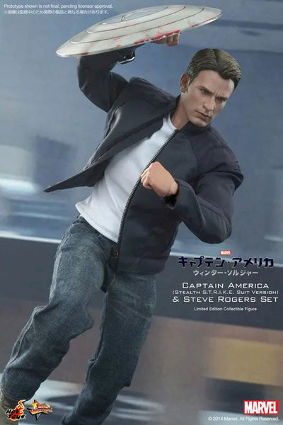 Movie Masterpiece 1/6 Captain America (Stealth Suit Edition) & Steve Rogers Setㅤ – Gantaku – ActionFigure Brasil — embalagem