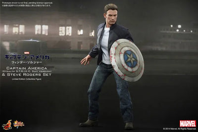 Movie Masterpiece 1/6 Captain America (Stealth Suit Edition) & Steve Rogers Setㅤ – Puella Magi Madoka Magica – ActionFigureBrasil — ângulo diferente