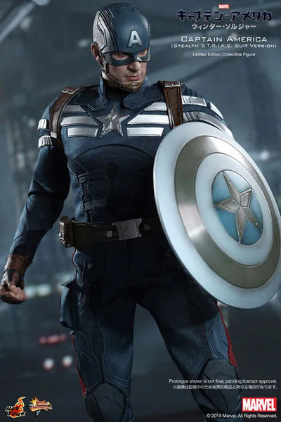 Movie Masterpiece 1/6 Scale Fully Poseable Figure "Captain America / The Winter Soldier" Captain America (Stealth S.T.R.I.K.E. Suit Version)ㅤ – Gantaku – ActionFigure Brasil — close
