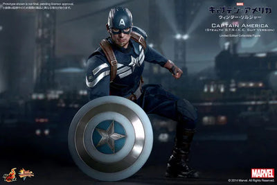 Movie Masterpiece 1/6 Scale Fully Poseable Figure "Captain America / The Winter Soldier" Captain America (Stealth S.T.R.I.K.E. Suit Version)ㅤ – Gantaku – ActionFigure Brasil — close