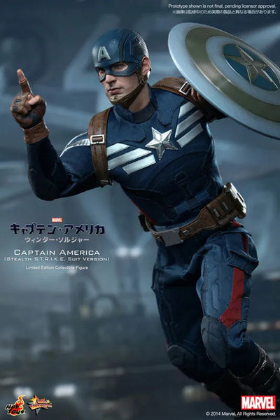 Movie Masterpiece 1/6 Scale Fully Poseable Figure "Captain America / The Winter Soldier" Captain America (Stealth S.T.R.I.K.E. Suit Version)ㅤ – Puella Magi Madoka Magica – ActionFigureBrasil — embalagem