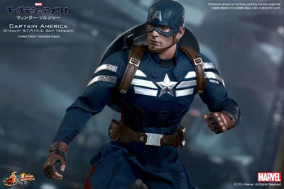 Movie Masterpiece 1/6 Scale Fully Poseable Figure "Captain America / The Winter Soldier" Captain America (Stealth S.T.R.I.K.E. Suit Version)ㅤ – Puella Magi Madoka Magica – ActionFigureBrasil — ângulo diferente