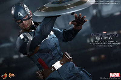 Movie Masterpiece 1/6 Scale Fully Poseable Figure "Captain America / The Winter Soldier" Captain America (Stealth S.T.R.I.K.E. Suit Version)ㅤ – Puella Magi Madoka Magica – ActionFigureBrasil — close